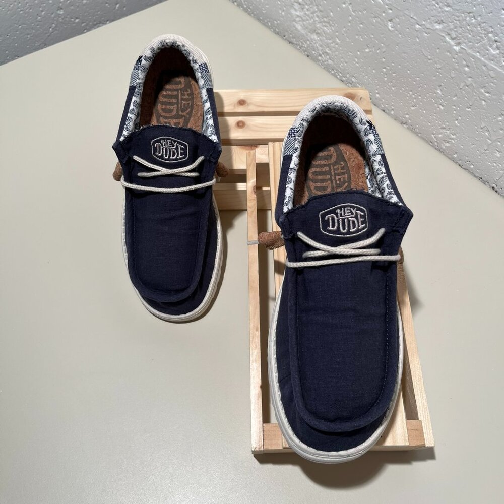 Hey Dude Men's Wally Craft Linen Casual Shoe - Picture 2 of 15